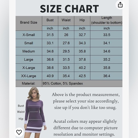 22. Women’s Long Sleeve Mini Dress - Picture 7 of 7